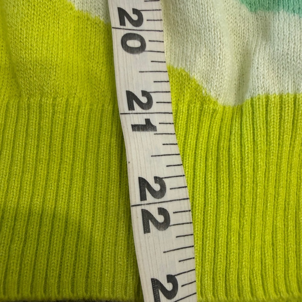 Future Collective with Alani Noelle Lime Green Abstract Women's Sweater - Picture 6 of 7
